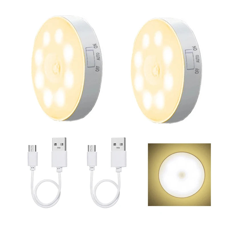 3Pcs Motion Sensor LED Night Light 