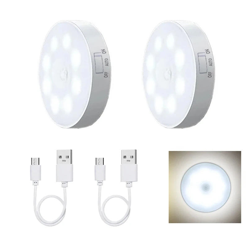 3Pcs Motion Sensor LED Night Light 