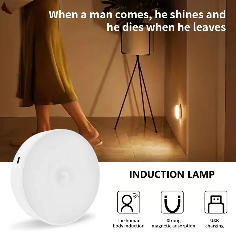 3Pcs Motion Sensor LED Night Light 